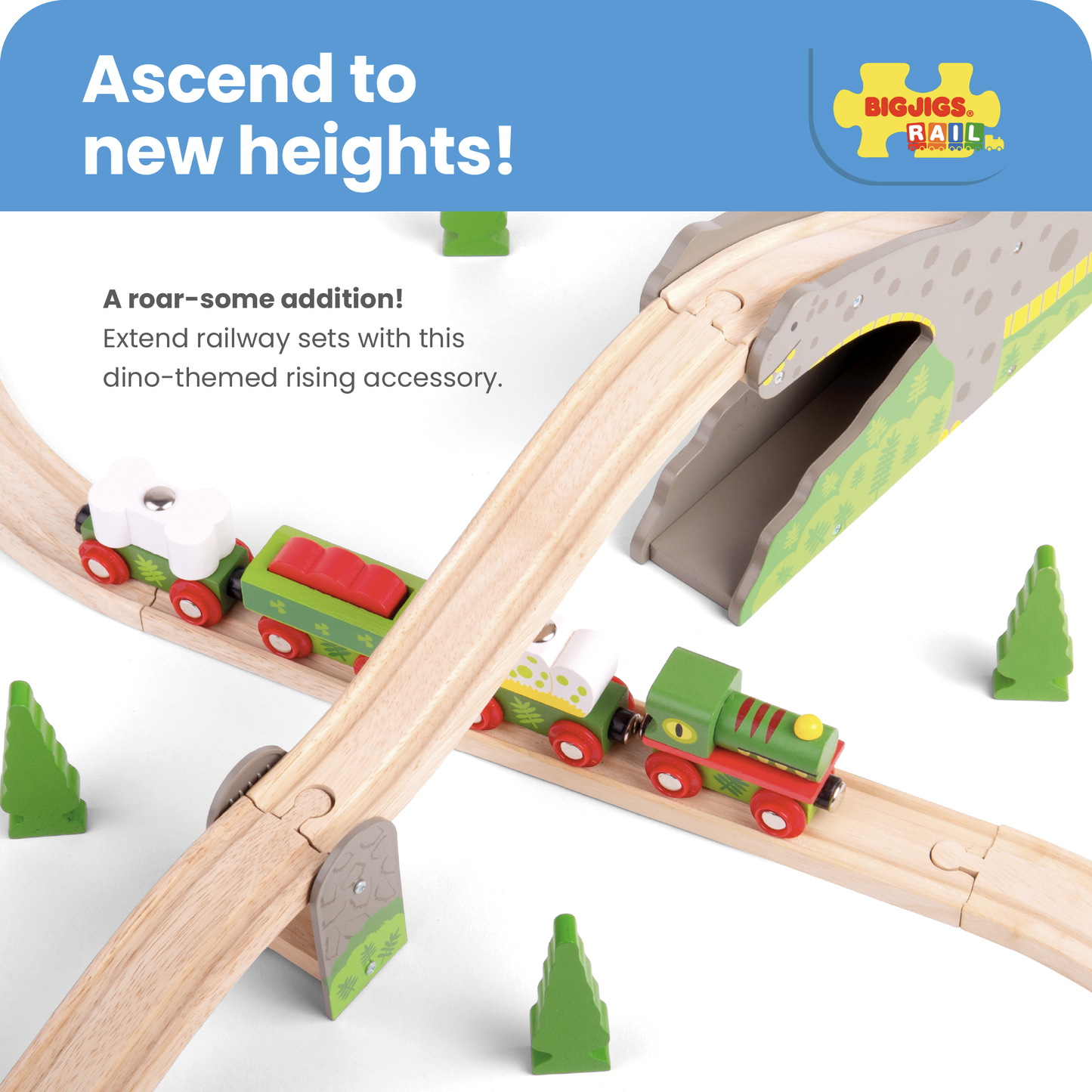 Bronto Riser - Wooden Train Toy