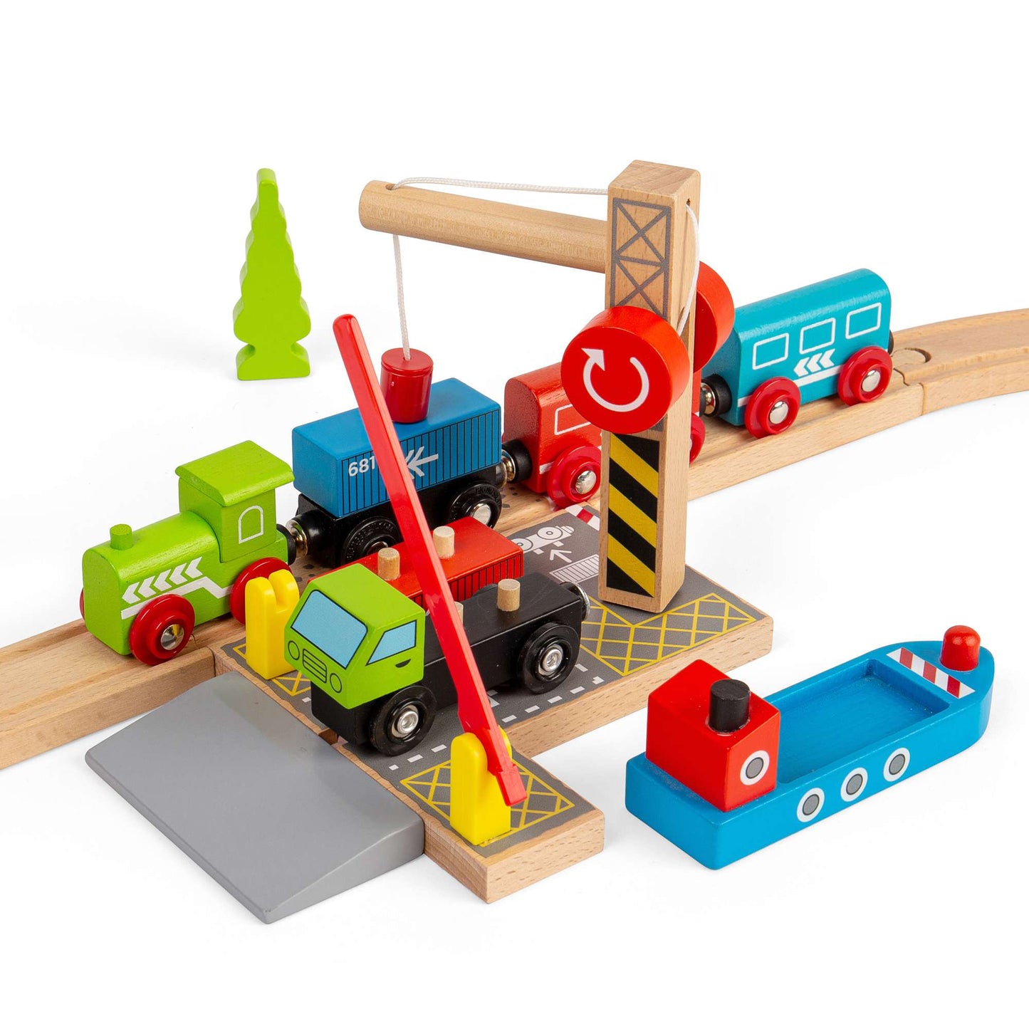 Container Shipping Yard - Wooden Toy