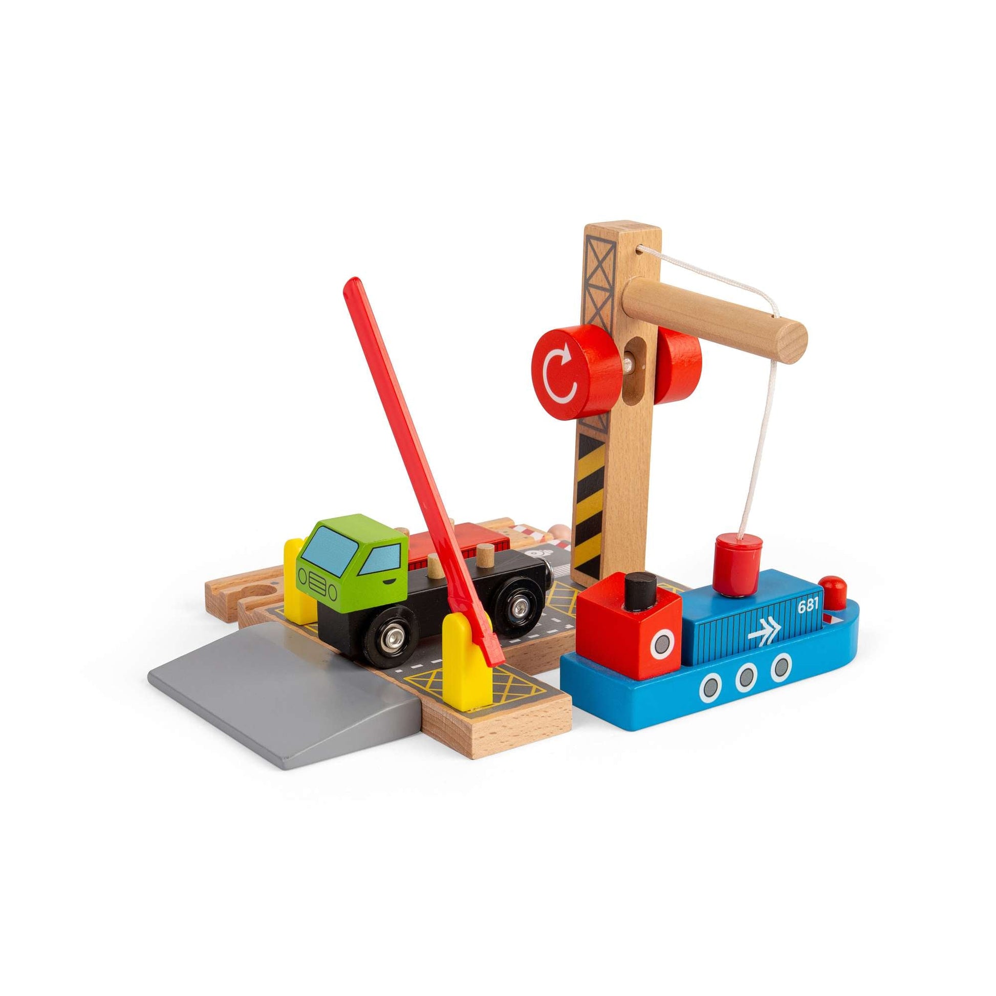 Container Shipping Yard - Wooden Toy