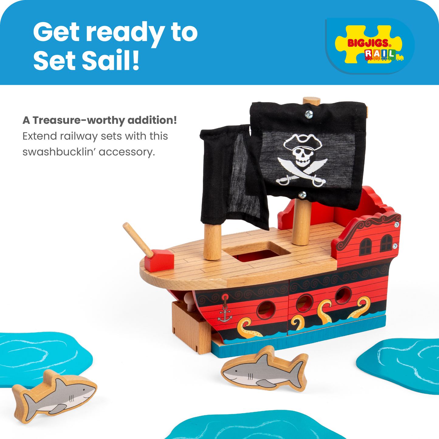 Pirate Galleon Tunnel - Wooden Toy