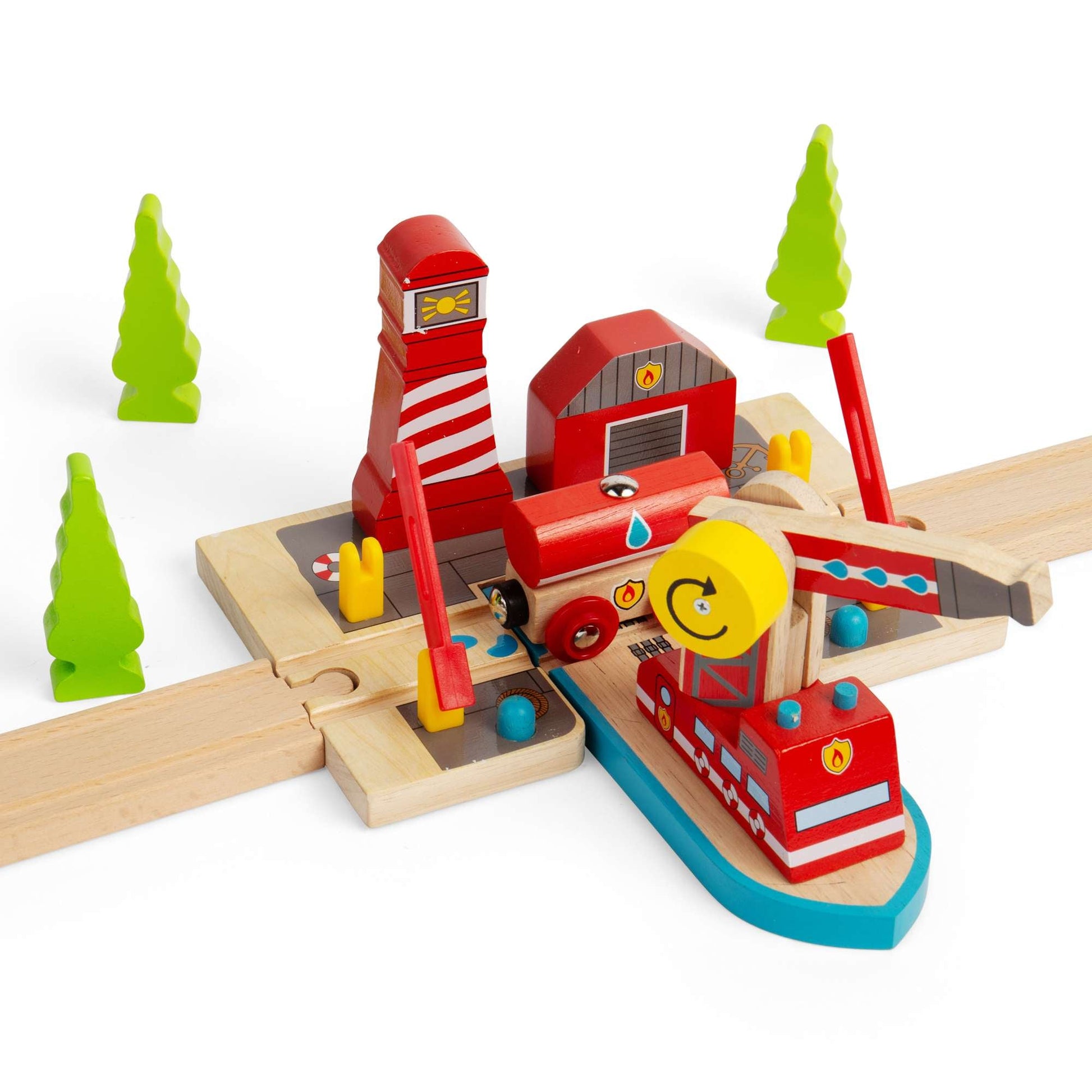 Fire Sea Rescue - Wooden Train Toy