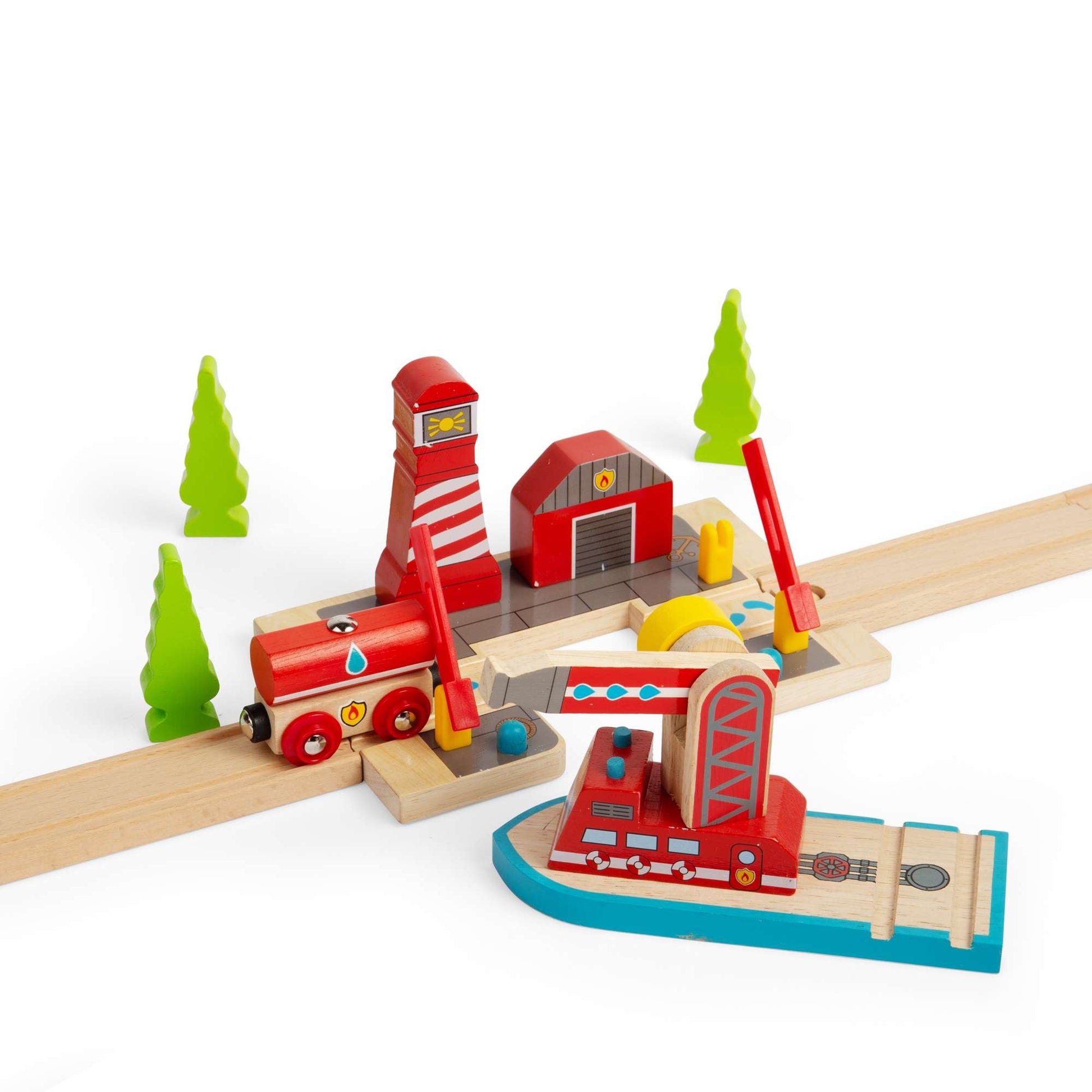 Fire Sea Rescue - Wooden Train Toy