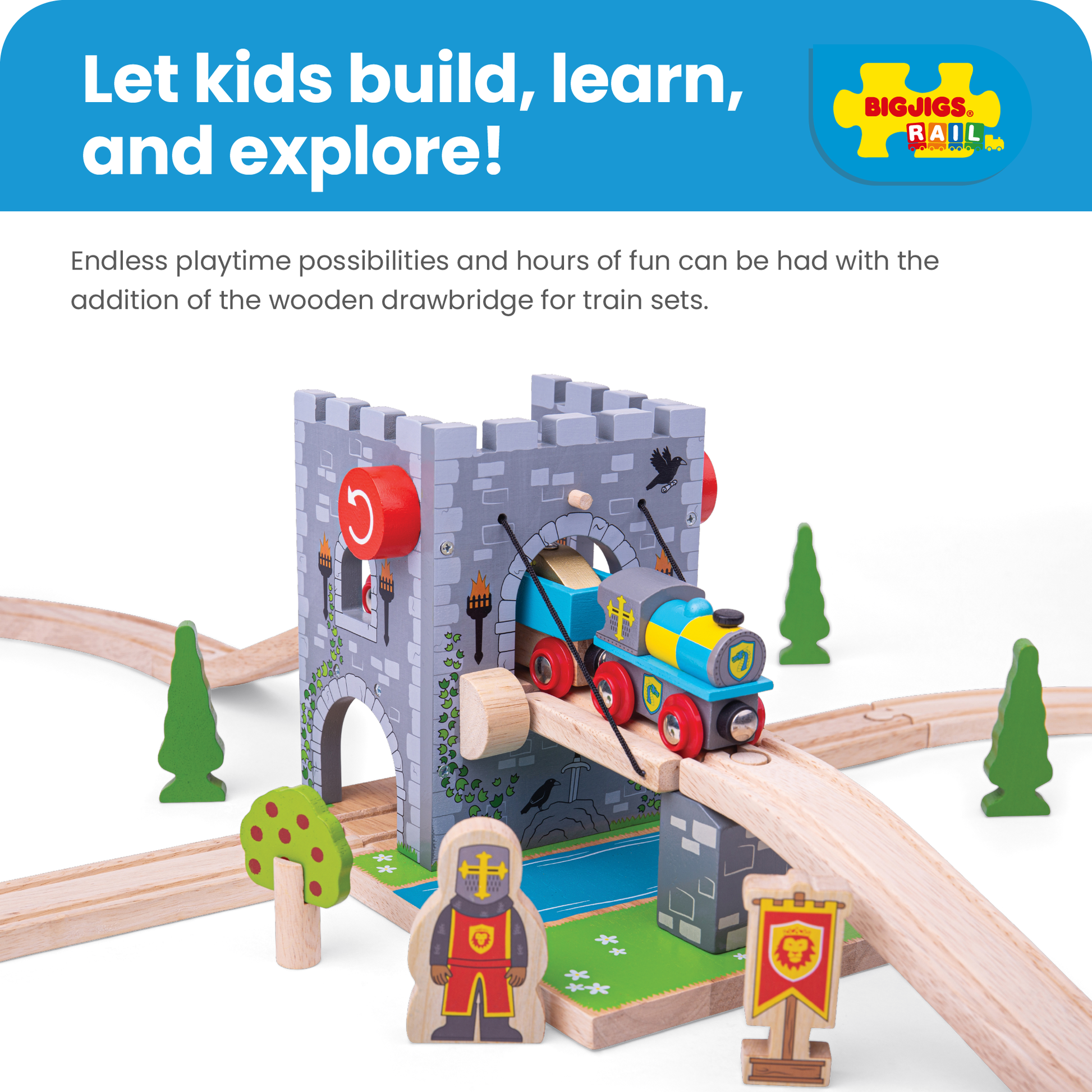 Drawbridge - Wooden Train Toy