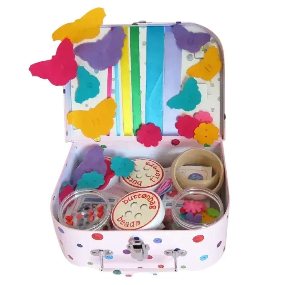 Jewellery Suitcase - Buttonbag (Craft Kit)