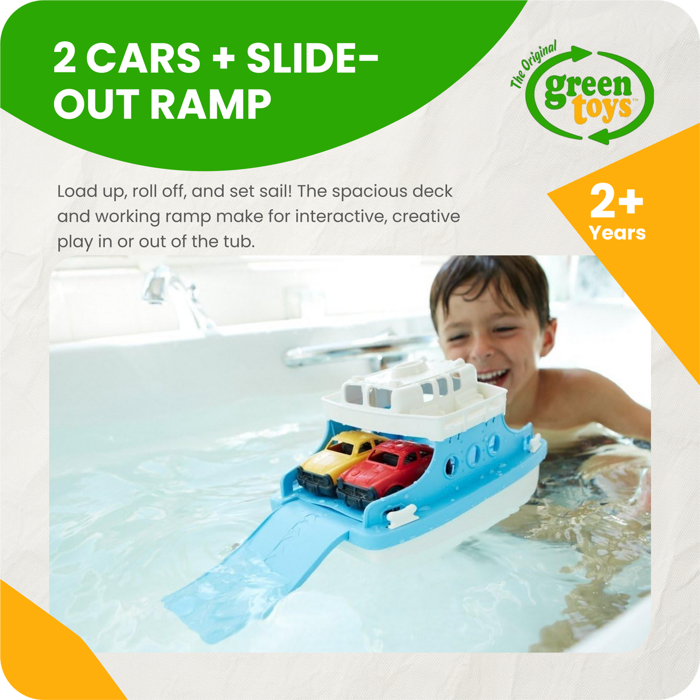 Ferry Boat with Cars - Bath or Pool Toy