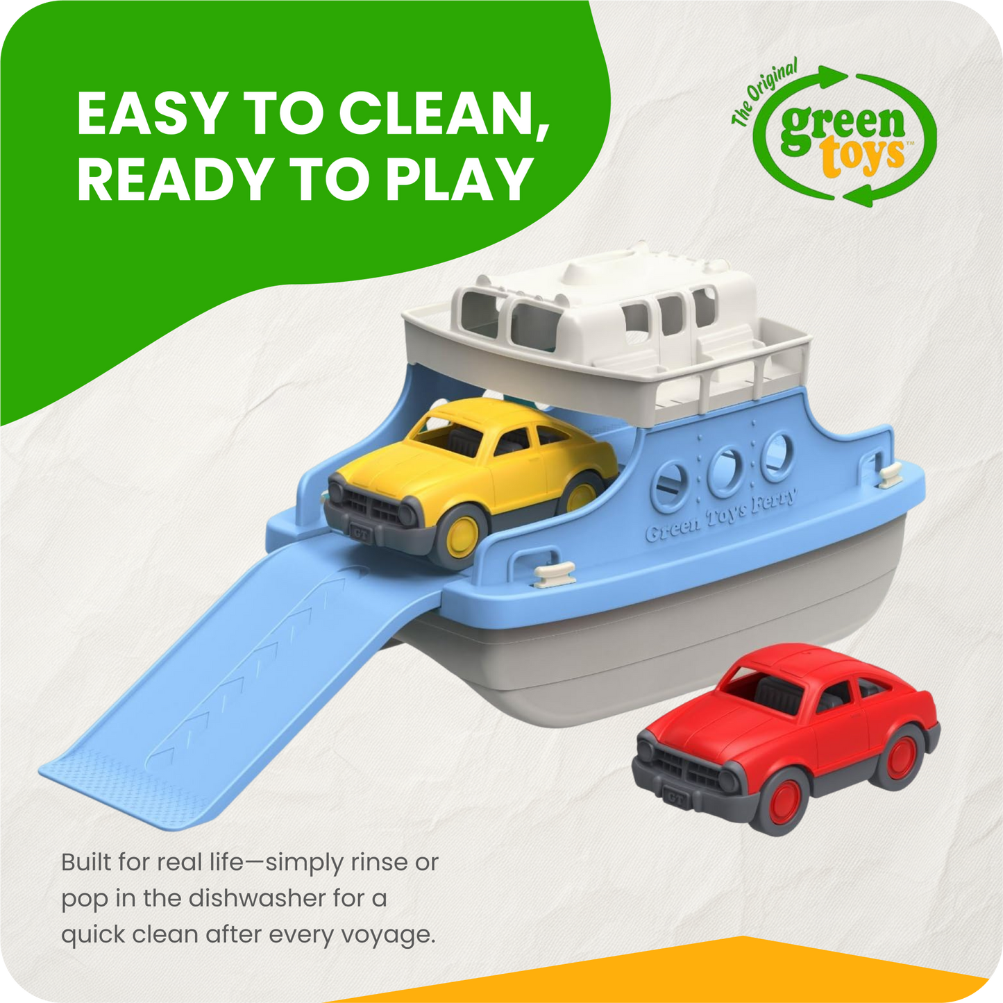 Ferry Boat with Cars - Bath or Pool Toy