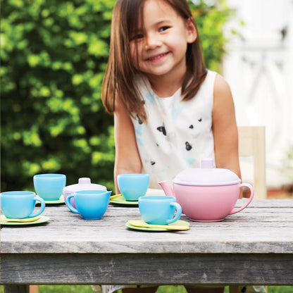 Tea Set With Pink Teapot