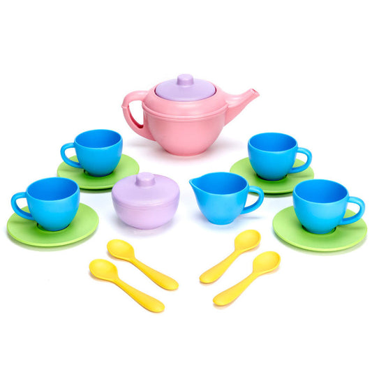 Tea Set With Pink Teapot
