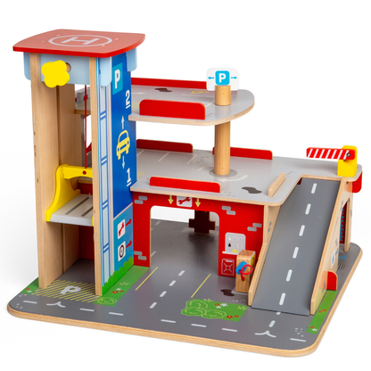 Park & Play Toy Garage - Wooden Toy