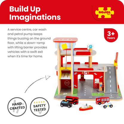 Park & Play Toy Garage - Wooden Toy
