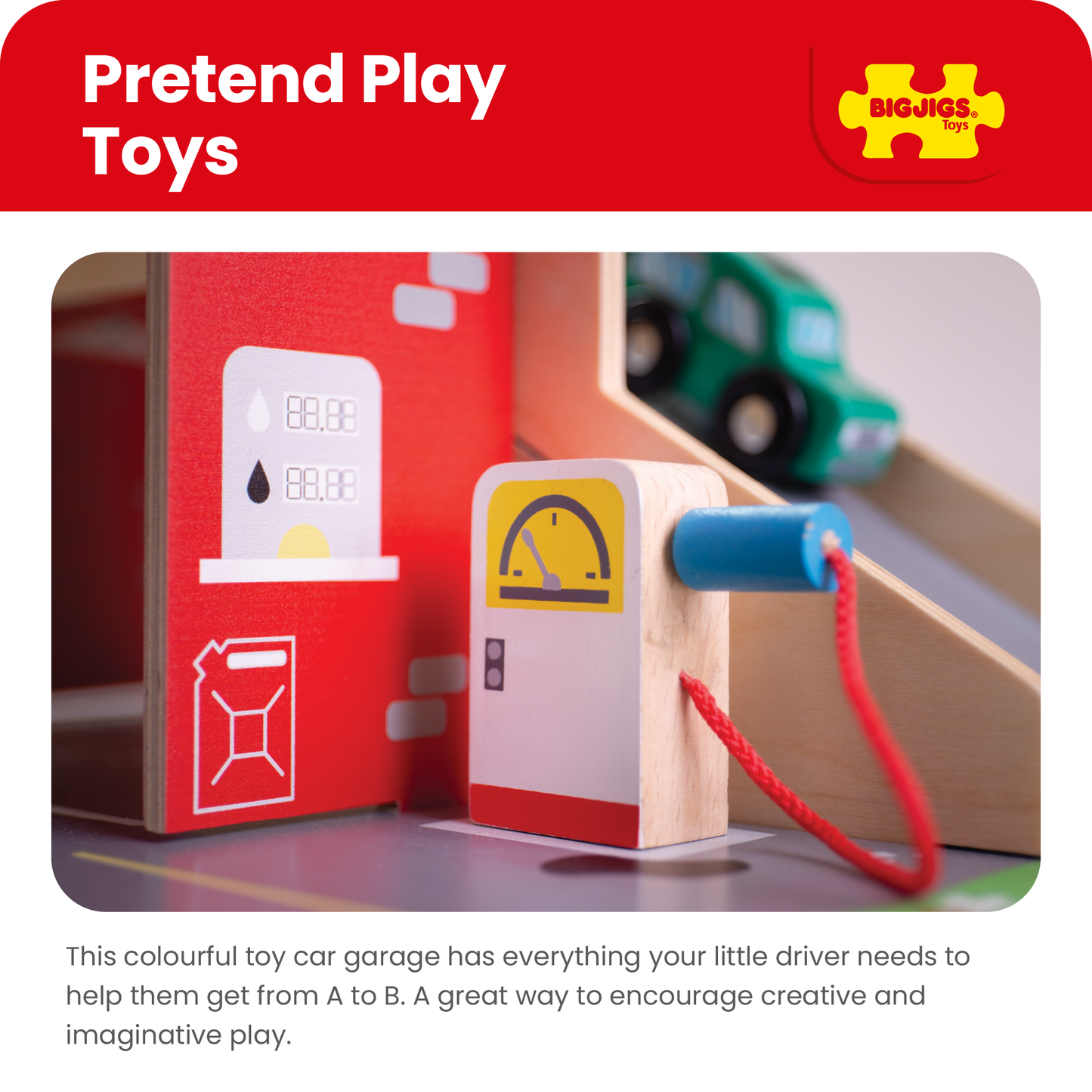 Park & Play Toy Garage - Wooden Toy