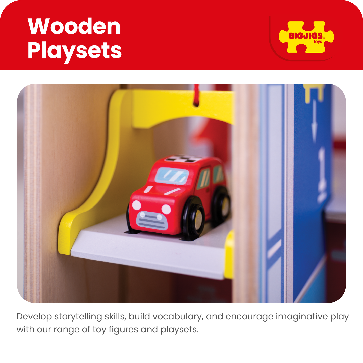 Park & Play Toy Garage - Wooden Toy