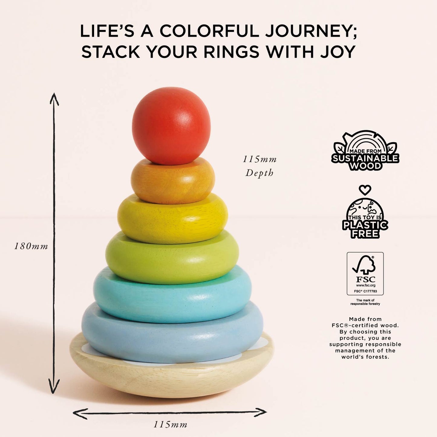 Rainbow Stacking Tower