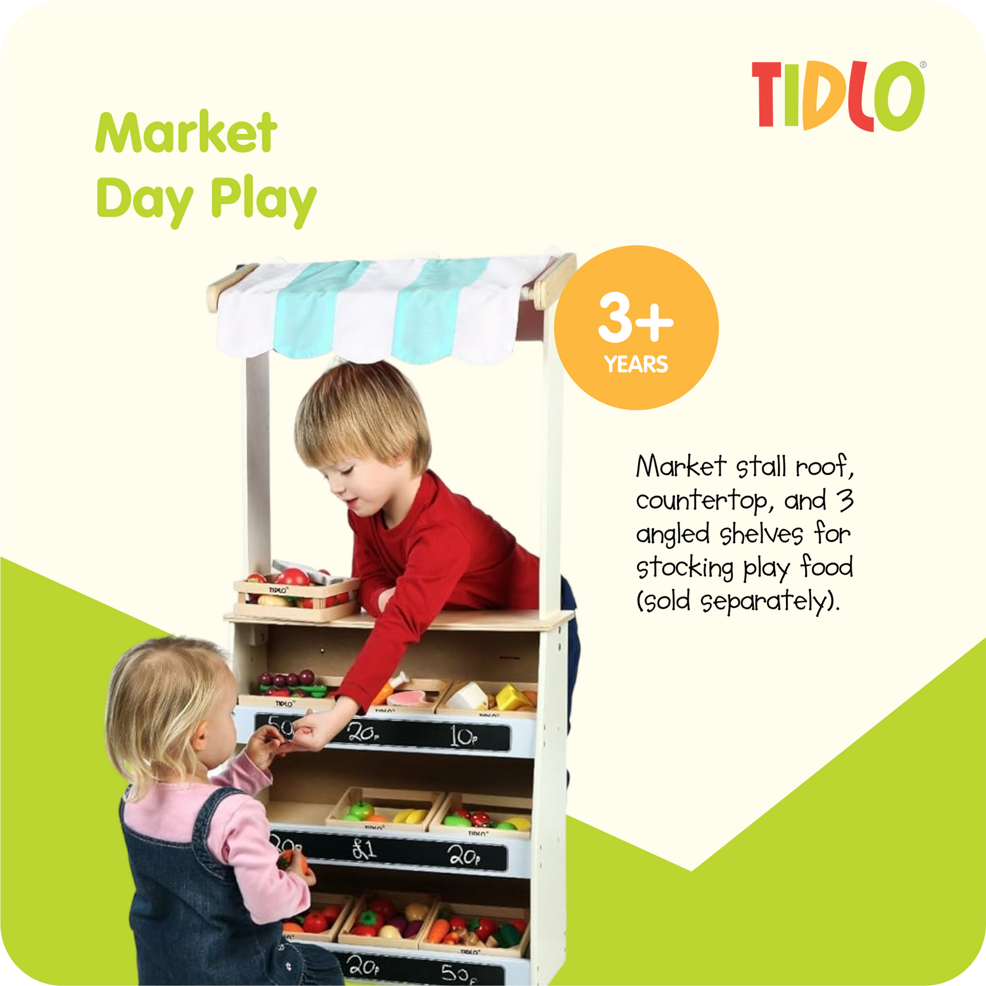 Tidlo Play Shop and Theatre - 2 in 1 Design