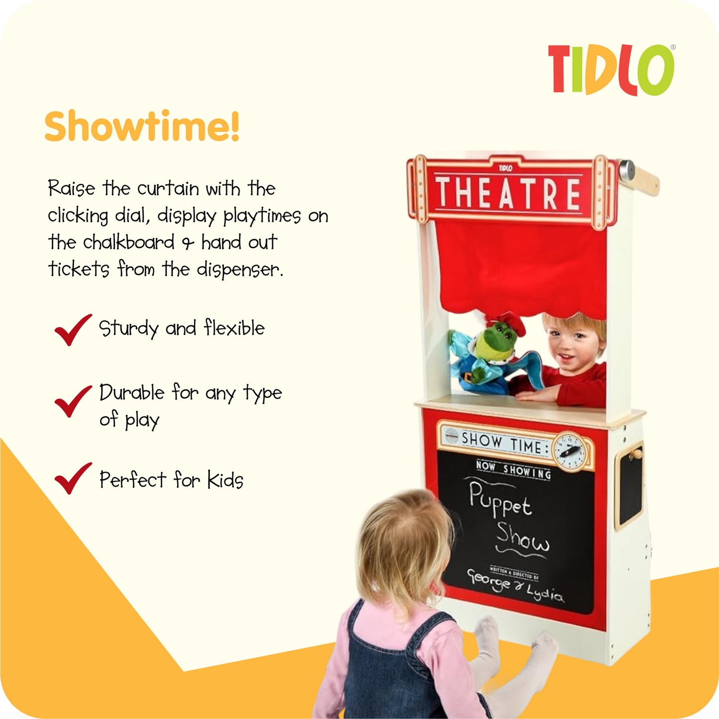 Tidlo Play Shop and Theatre - 2 in 1 Design