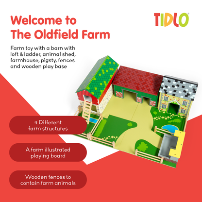 The Oldfield Farm Playset - Wooden Toy