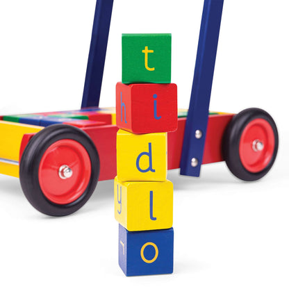 Babywalker With ABC Blocks - Wooden Toy