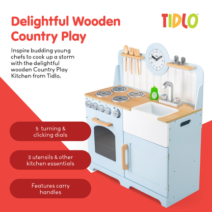 Country Play Kitchen - Wooden Toy