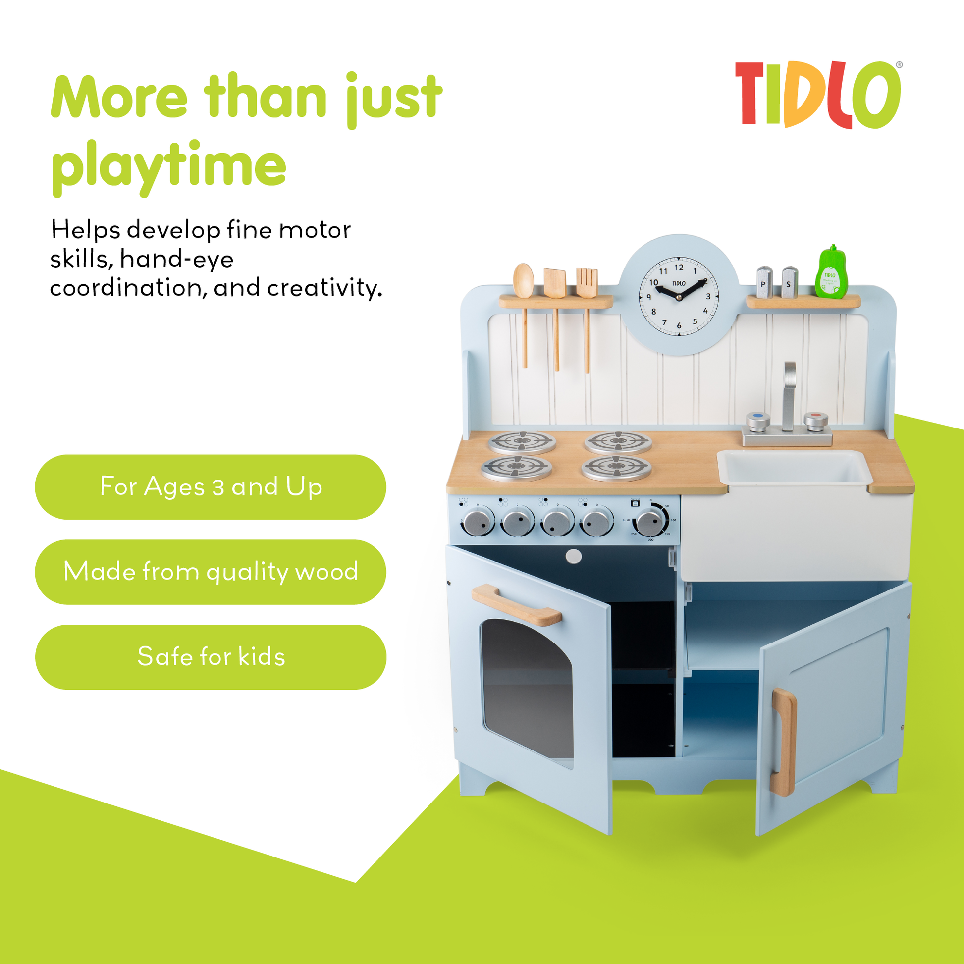 Country Play Kitchen - Wooden Toy