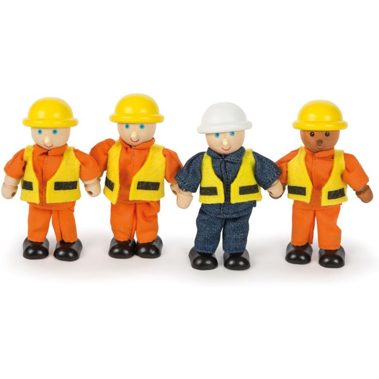 Figurines de construction en bois