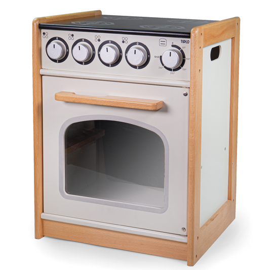Education Cooker - White Wooden Toy