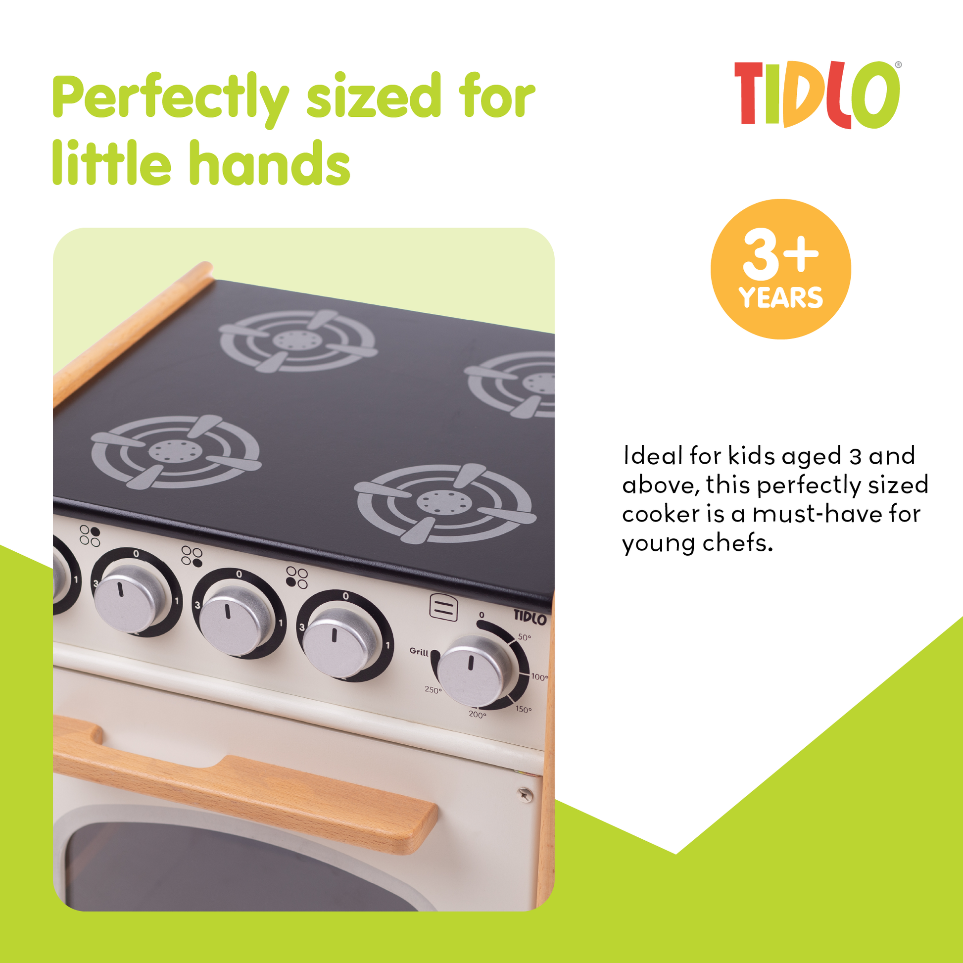 Education Cooker - White Wooden Toy