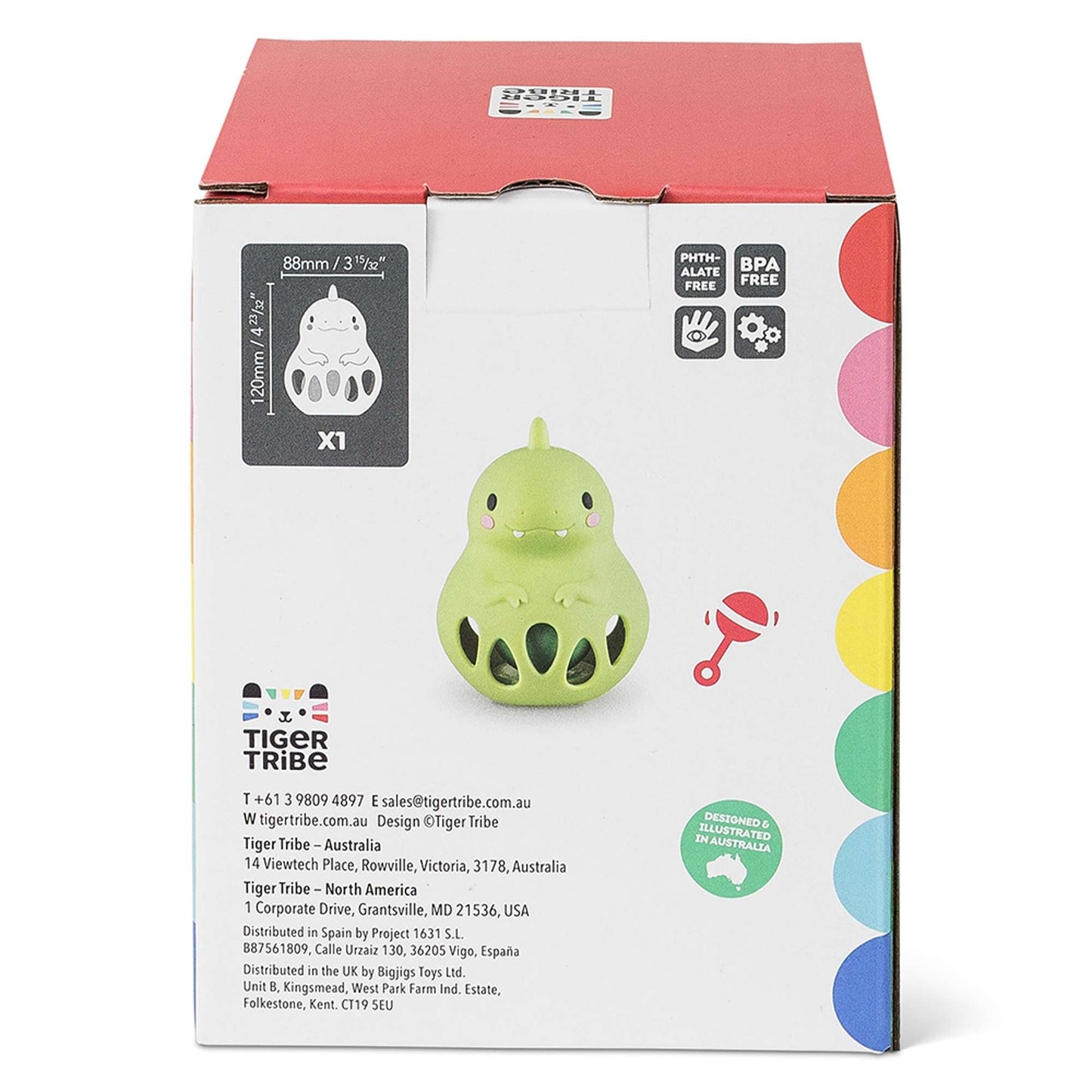 Hochet en silicone - Dino