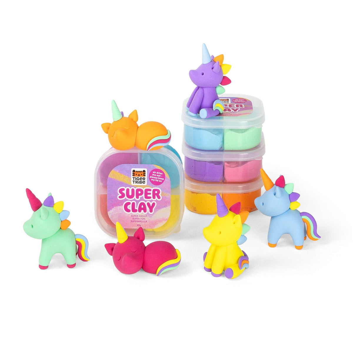 Claytopia - Unicorn World Toy Playset - Toby Tiger