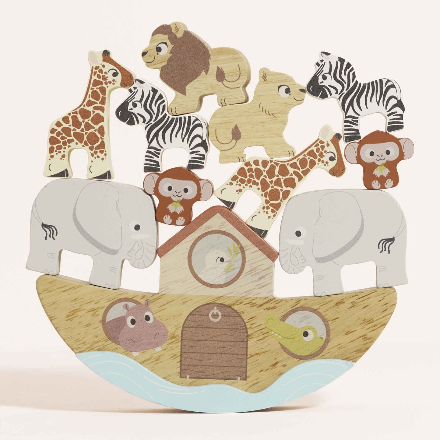 Wooden Balancing Ark Animal Stacker