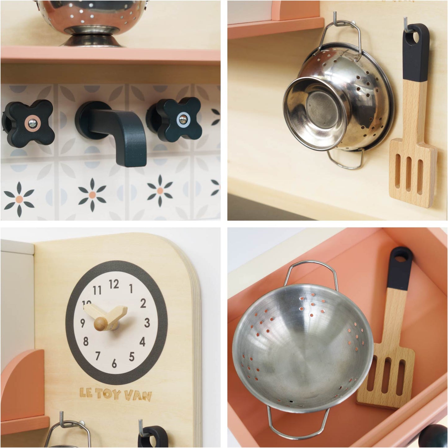 Cuisine de jeu en bois rotin