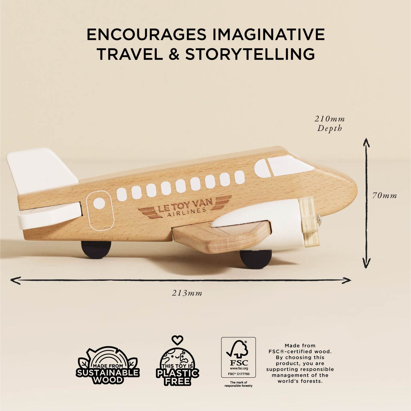 Wooden Toy Plane