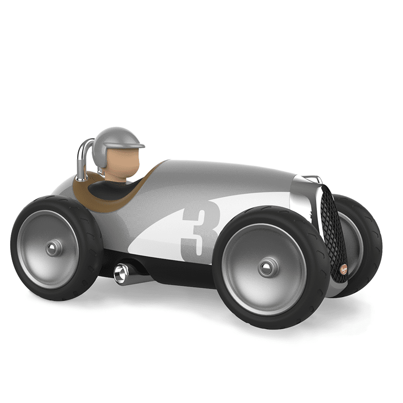 Baghera Racing Car Silver Toy Car - Toby Tiger
