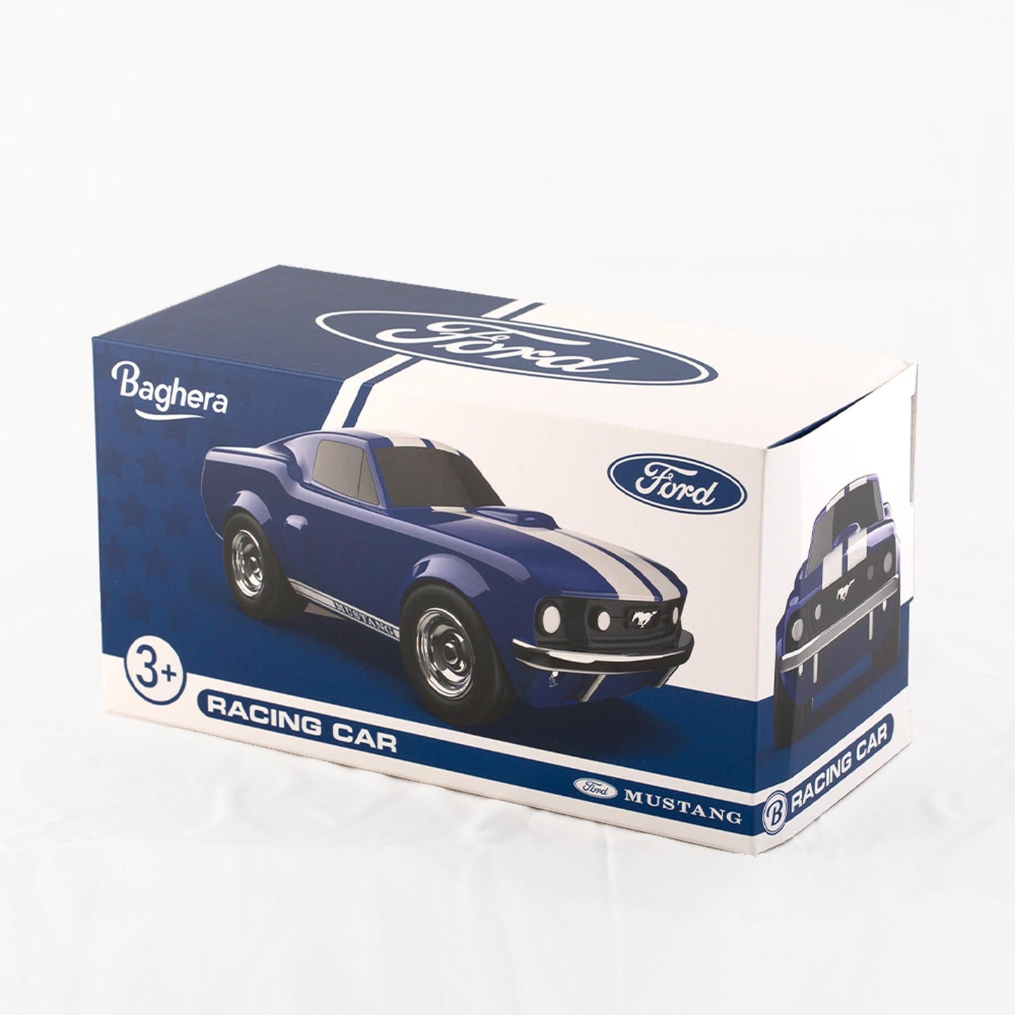 Ford Mustang Racing Car Blue Toy Car - Toby Tiger