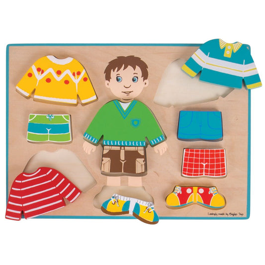 Dressing Boy Puzzle - Toby Tiger
