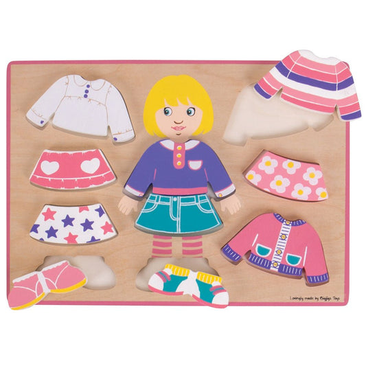 Dressing Girl Puzzle - Toby Tiger