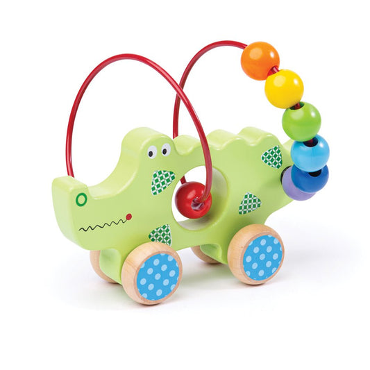 Push Along Crocodile Bead Frame - Toby Tiger