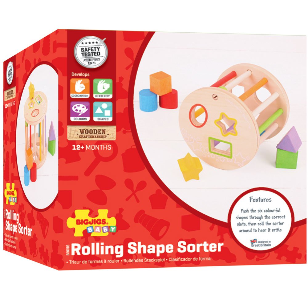 First Rolling Shape Sorter - Toby Tiger