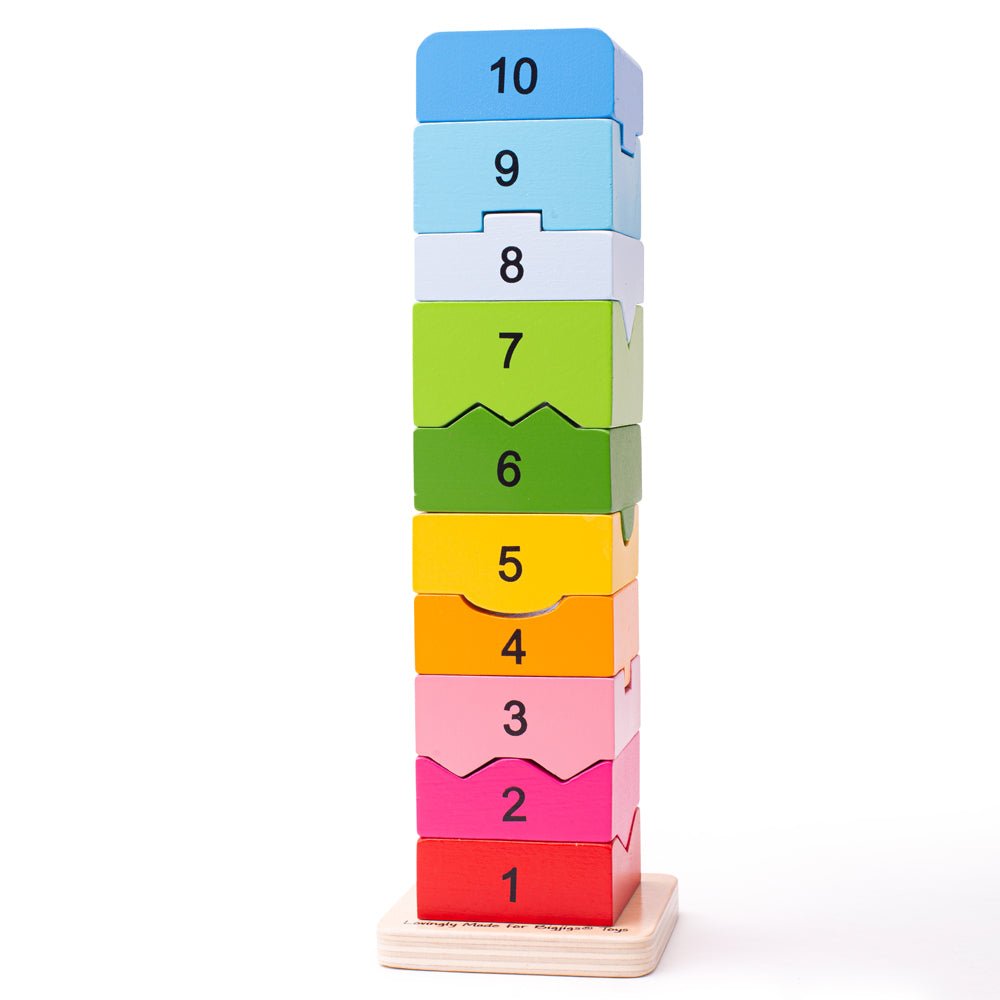 Number Tower - Wooden Toy - Toby Tiger