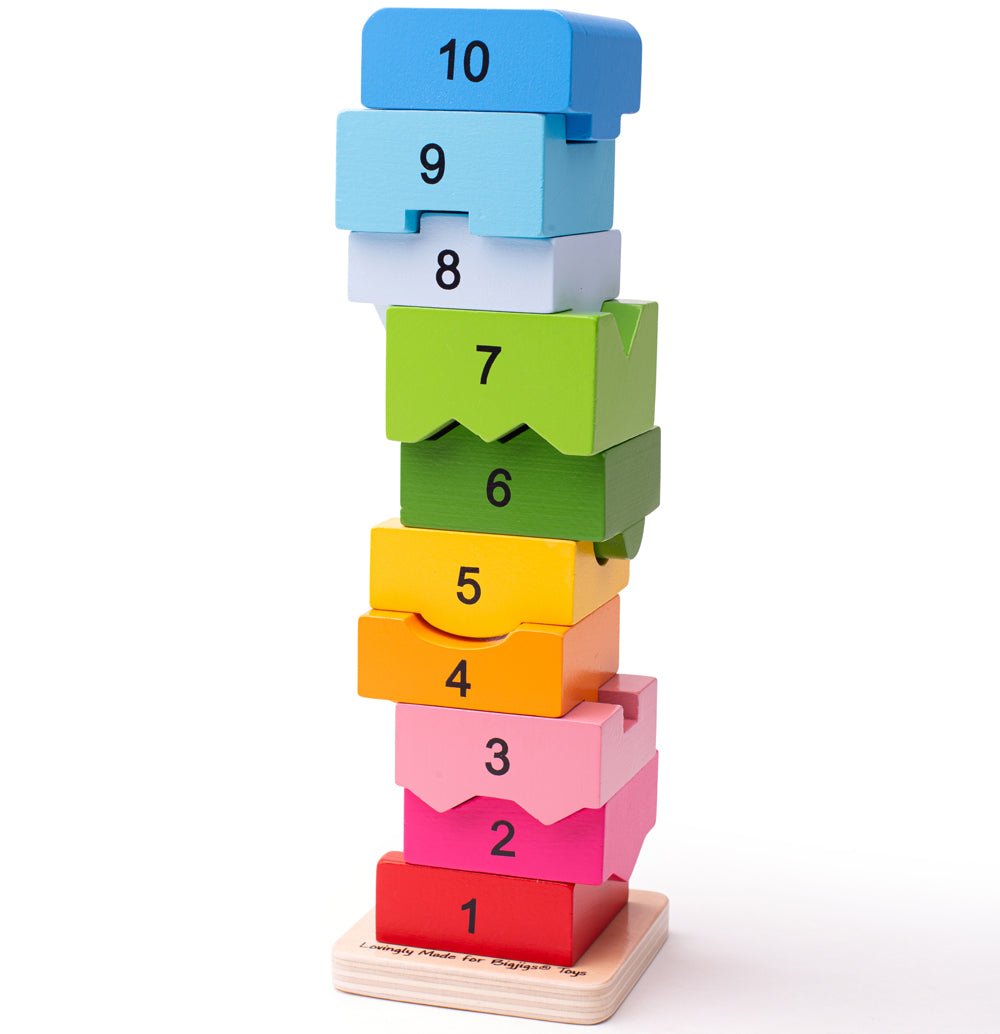 Number Tower - Wooden Toy - Toby Tiger