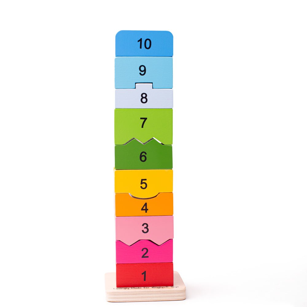Number Tower - Wooden Toy - Toby Tiger