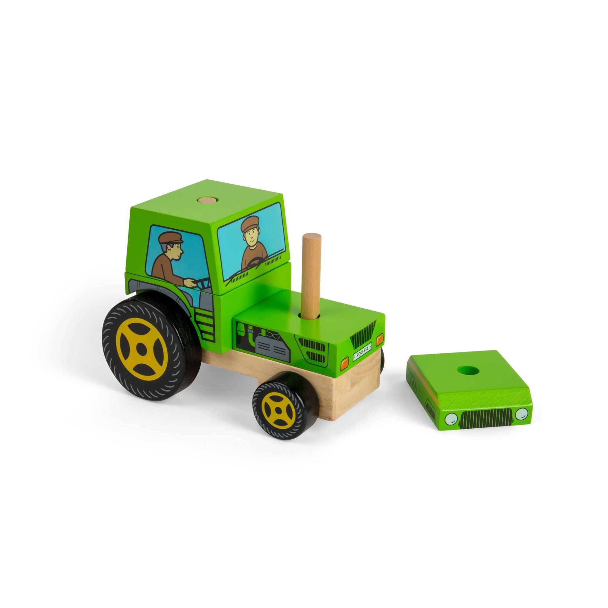 Stacking Tractor Toy - Toby Tiger UK