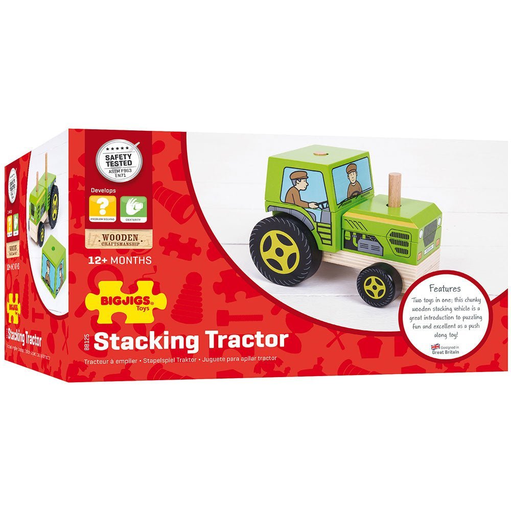 Stacking Tractor Toy - Toby Tiger UK Retail