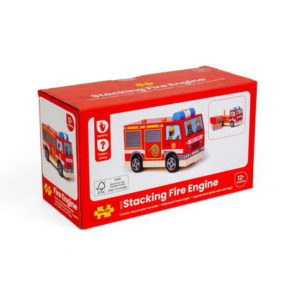 Stacking Fire Engine Toy - Toby Tiger UK