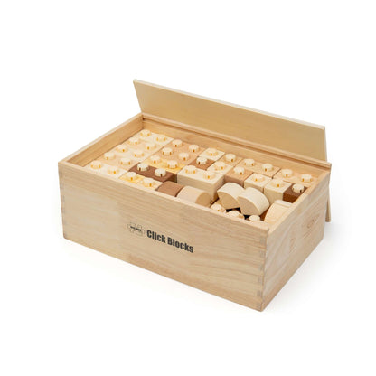 Natural Wood Clicking Blocks - Toby Tiger UK