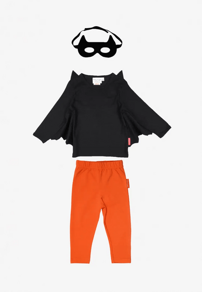 Organic Batwing T-Shirt & Mask Costume Set with Leggings