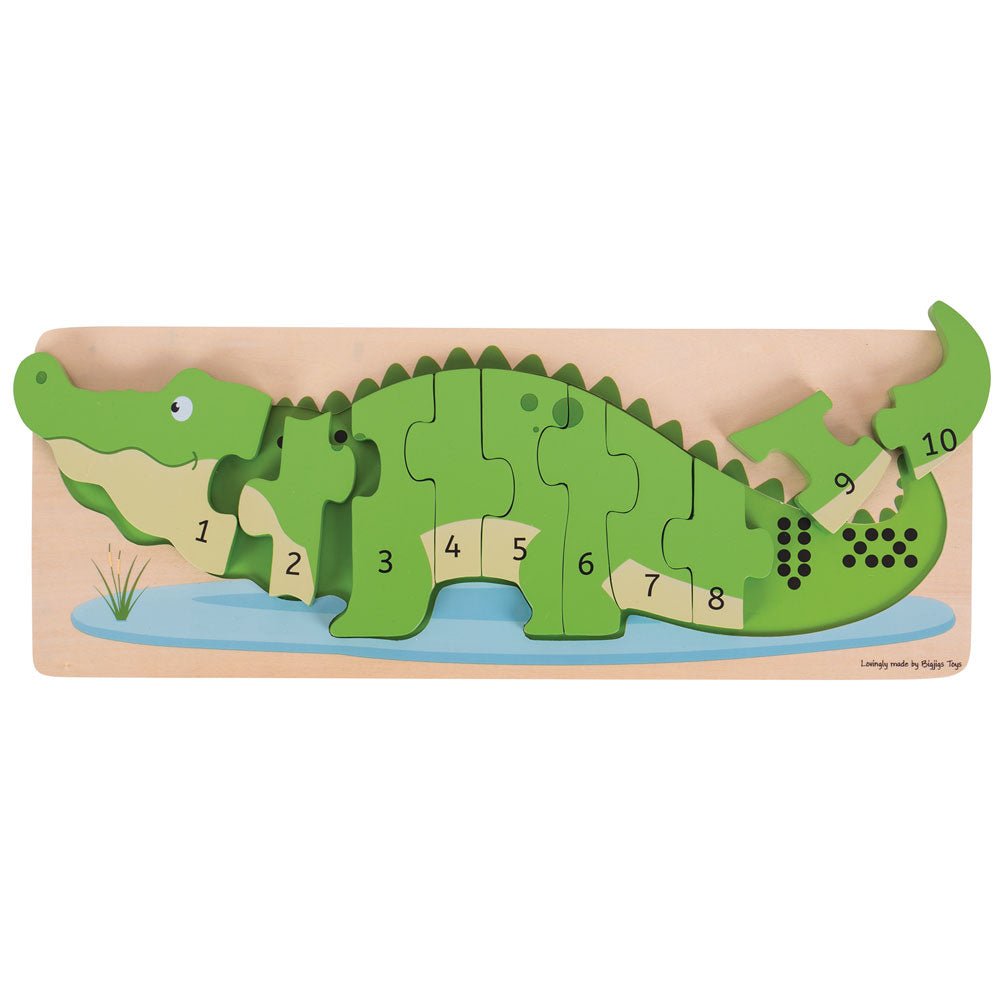 Crocodile Number Puzzle - Toby Tiger