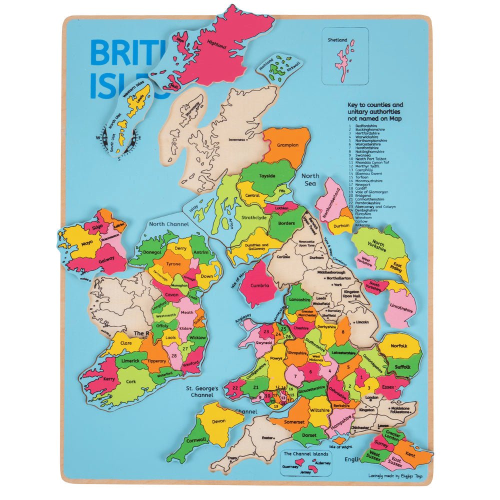 British Isles Inset Puzzle - Toby Tiger