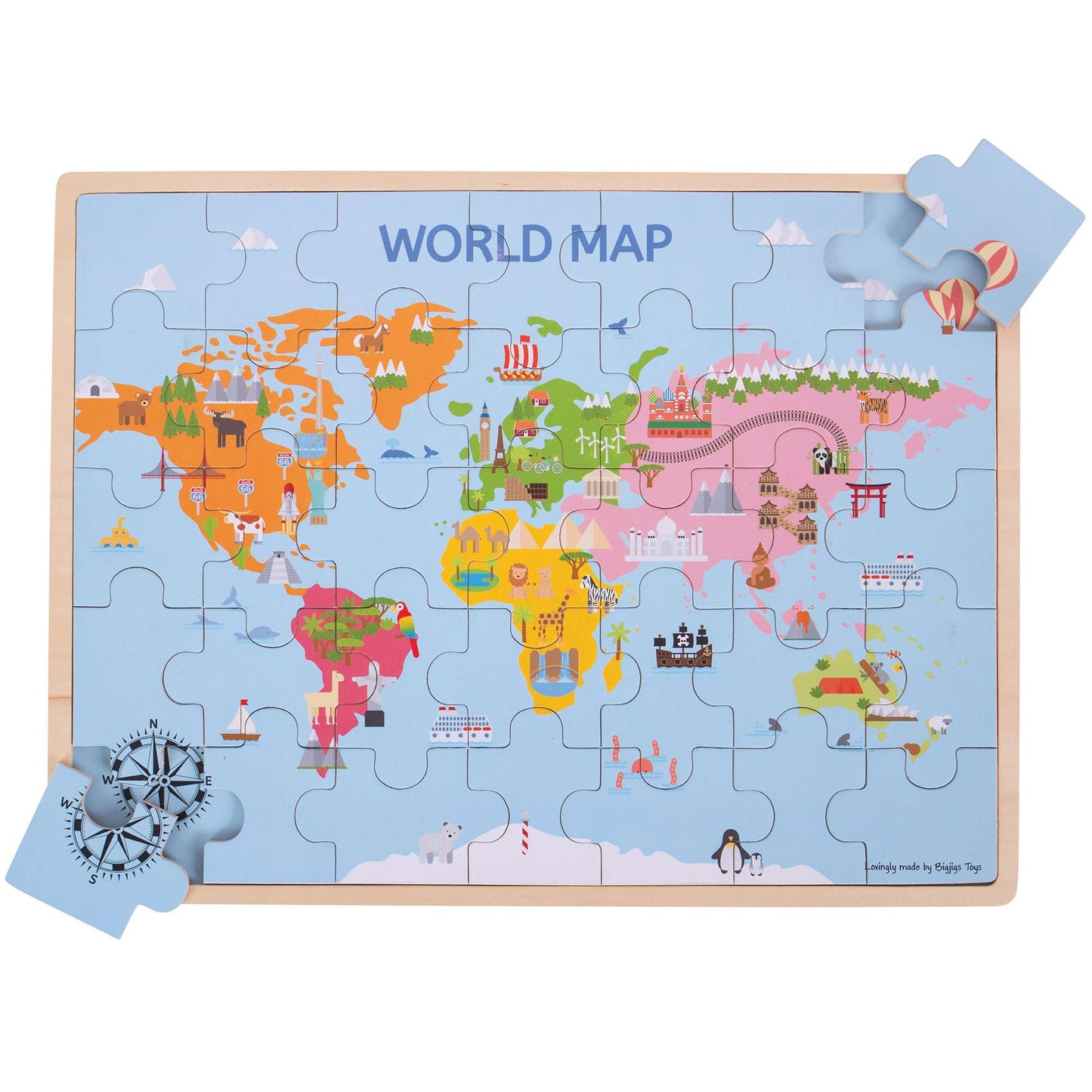 World Map Puzzle - Toby Tiger UK