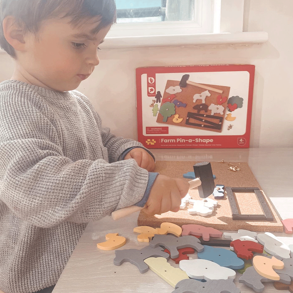 Farm Pin - a - Shape - Toby Tiger