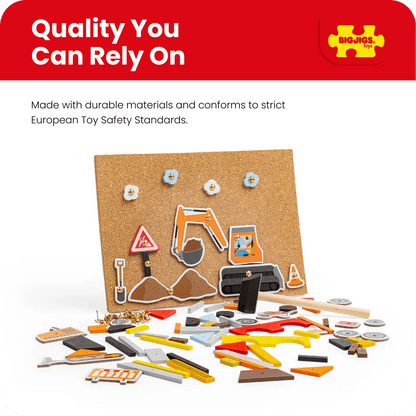 Deluxe Pin - a - shape - Construction - Toby Tiger